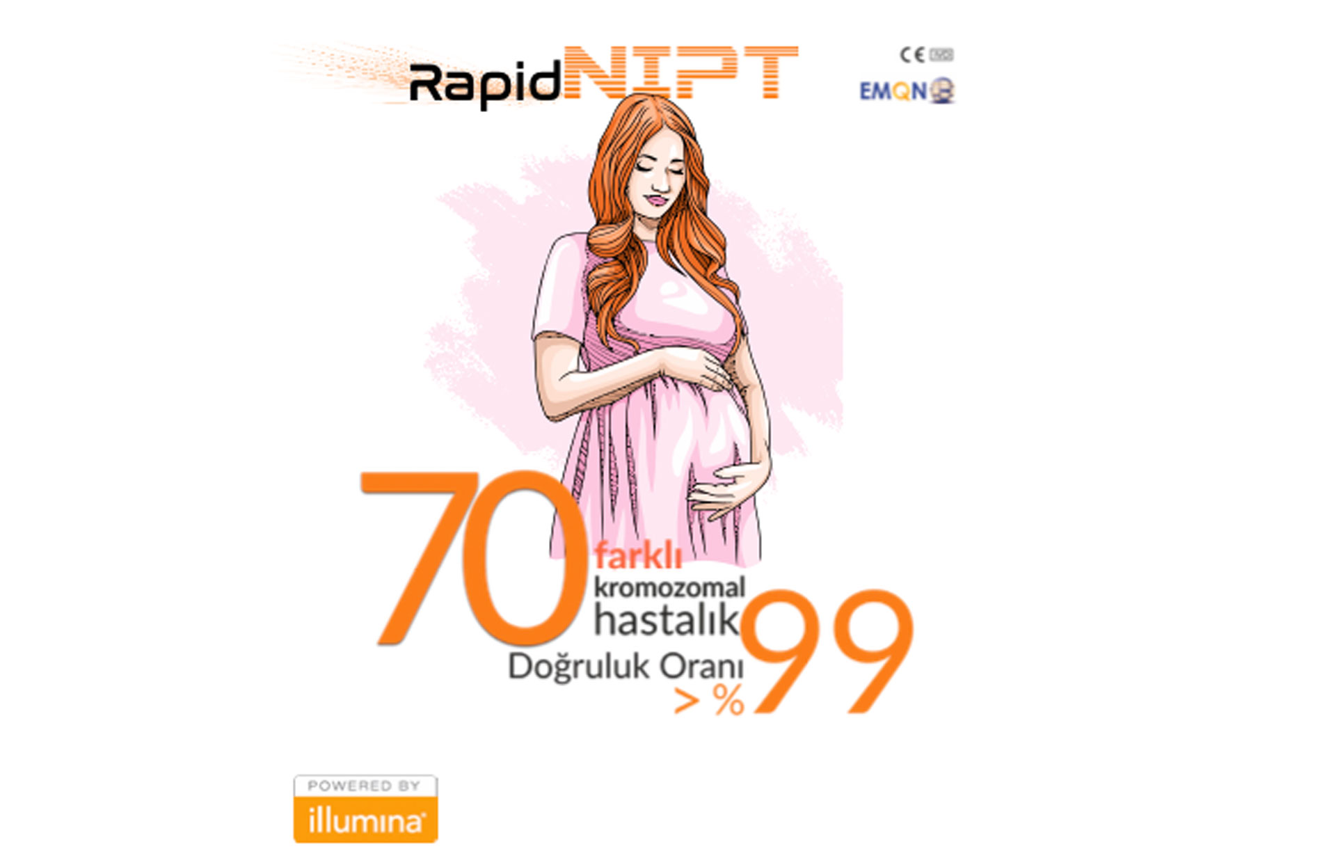 RapidNIPT, Genoks Genetik Hastalıklar Değerlendirme Merkezi'nin NIPT markasıdır. Bu test, gebelik sırasında anne adayının kanından alınan örnek üzerinden fetal genetik bilgileri değerlendirir. İllumina teknolojisi ile hızlı ve güvenilir sonuçlar sunar.